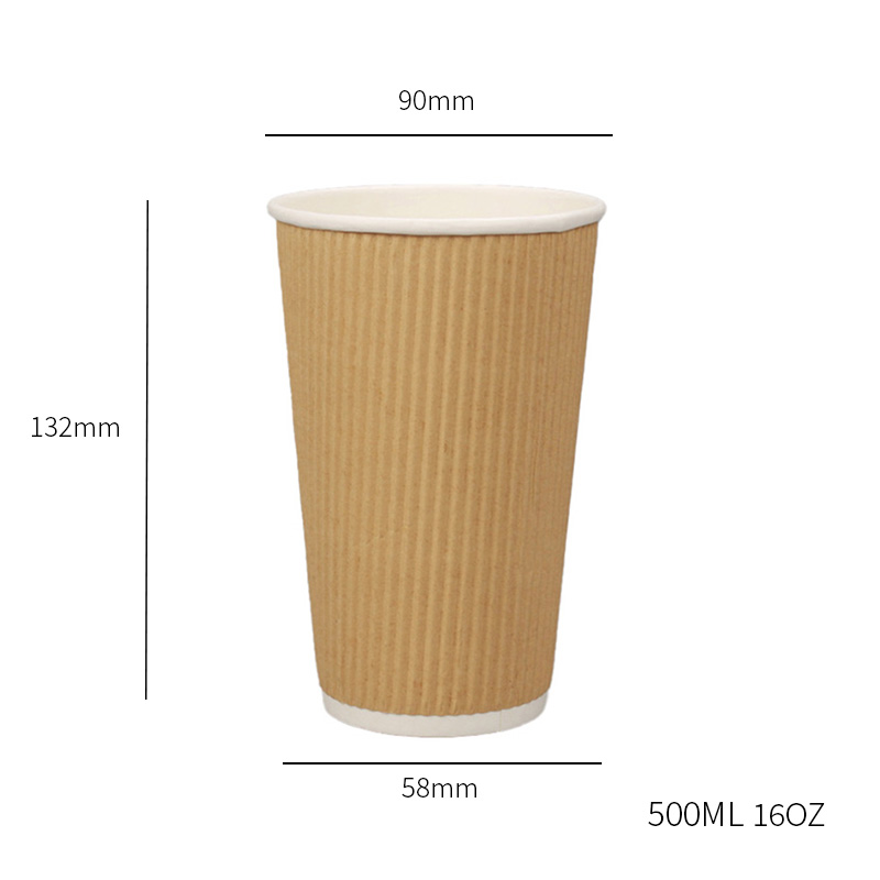 16 OZ Bølgepapir Cup